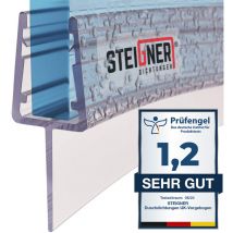 Steigner - Joint de douche pour paroi en verre, 50cm, vitre 6/ 7/ 8 mm, joint d'étanchéité pvc droit pour les cabines de douche réctangulaires, UK10