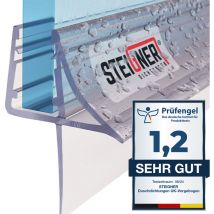 Steigner - Joint de douche pour paroi en verre, 180cm, vitre 6/7/8mm, joint d'étanchéité pvc droit pour les cabines de douche réctangulaires, UK09