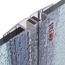 Steigner - Joints de douche magnétiques set, 165 cm, vitre 3,5/4/5mm, joints d'étanchéité aimantés 180 pour portes de douche, UKM01, 2 pièces
