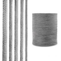 Steigner - Ofendichtschnur Kamindichtung aus glasfasern, hitzebeständig bis 550°C, Dunkelgrau, 5m, 12mm, SKD02