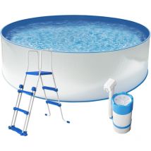 Steinbach - Stahlwandpool New Splasher Secure ø 350 x 90 cm Set