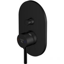 Steinberg 100 - Rubinetto ad incasso per 2 utenze, nero opaco 100 2103 3 s