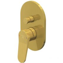 Steinberg 340 - Unterputzarmatur, für 2 Verbraucher, Gold gebürstet 340 2103 3 bg