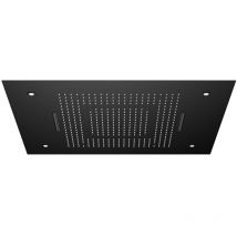 Steinberg Armaturen - Steinberg 390 - Kopfbrause, 60x80 Cm, 3 Strahlarten, Led-licht, Schwarz 390 6832 S