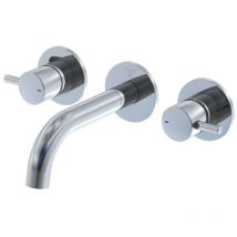 Steinberg 3-Loch Waschtisch-Wand-Armatur 100 1902, chrom