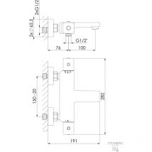 Steinberg Serie 342 Aufputzthermostat, Für Badewannen, Ausladung