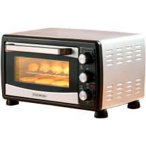 Steinborg - Minibackofen 20 Liter Backofen mit Umluft Pizzaofen Minibackofen 3 in 1 Backofen