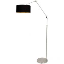 Steinhauer - stehlampe - Prestige Chic - stahl - leinen metall -