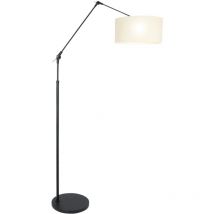 Stehlampe - Prestige Chic - schwarz - leinen metall - Steinhauer