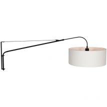 Sienna Elegant Classy Wandleuchte mit Schirm Schwarz Matt