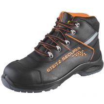 Schnürstiefel schwarz/orange vx 7600 perb, S3 nb, EU-Schuhgröße: 41 - Steitz Secura
