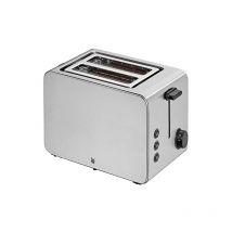 Stelio Grille-pain en acier inoxydable à double fente avec embout pour petits pains, 2 tranches, fonction bagel, 7 niveaux de bronzage, 900 w, acier