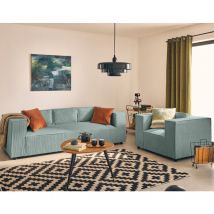 Stella - fauteuil en velours côtelé - bleu