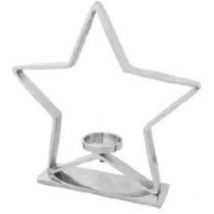 Stella P/Candele Metallo 32X32Xcm X1