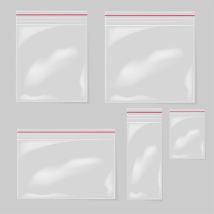 Sacchetti Con Chiusura Ermetica, Versatili E Igienici, 6 X 8 Cm, Confezione Da 100 Sacchetti In Plastica Trasparente Sigillabili, Per Conservare 