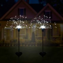 Stelle Fuochi artificio batteria luci Solari led lampadine (Luce Bianca)