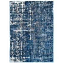 Thedecofactory - stelle - Tapis effet patiné vintage bleu 120x170