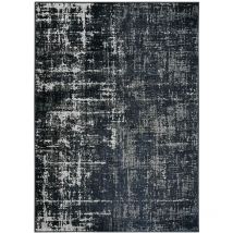 Thedecofactory - stelle - Tapis effet patiné vintage gris/noir 120x170