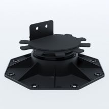 Stelzlager von 30 bis 60 mm für holz- und verbundterrasse - Farbe - Schwarz, abgedeckte Fläche in m² - 0,09