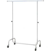 Stender Appendiabiti Estensibile in Metallo con Ruote Tosini Cromato