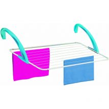 Stendibiancheria da balcone in acciaio Dino