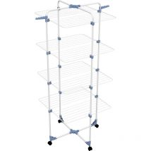 Stendibiancheria 'modular 4' 4 piani in acciaio trattato mt.40 - cm.71x71x168,5h. Gimi