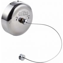 Stendibiancheria retrattile in acciaio inossidabile, espandibile, cromato lucido, asciugatrice, corda regolabile, 2,8 m, balcone esterno per interni,