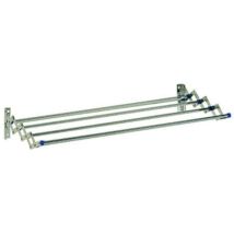 Stendibiancheria Soffietto Inox 18/10 120 cm – Accessorio Bagno – Facile da pulire – Design compatto