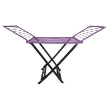 Stendibiancheria Love Antracite-Viola – 189 × 56 × 96 cm – GIOSTYLE