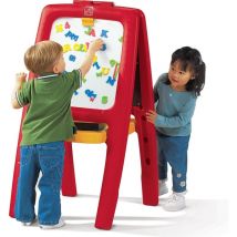 Step2 Step2 Easel For Two - recto-verso - Comprend 77 lettres, chiffres et caractères magnétiques en mousse