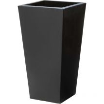 Step 2 - Step2 Tremont Pot de Fleur - Carr et Grand - Onyx noir Jardini re Balcon L ger et Facile d placer - Plastique rotomoul - 38,1 x 38,1 x