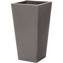 Step2 Tremont Pot de Fleur - Carr et Grand - C dre Fonc Jardini re Balcon L ger et Facile d placer - Plastique rotomoul - 38,1 x 38,1 x 71,1 cm
