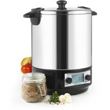 Nature&saveurs - Stérilisateur de bocaux électrique cuve inox avec écran lcd robinet et minuteur 12l 1650w NSST12INA