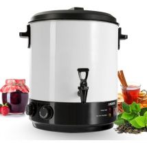 Stérilisateur et distributeur de boissons chaudes autocuiseur 28 l 1800 w réglage de la température en continu 30-110 °c - Arebos