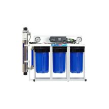 Stérilisateur Uv Big Blue 6gpm – Élimine 99,9% Bactéries – 3 Filtres Inclus – Installation Rapide Et Durable – Aqua Pro