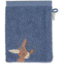 Sterntaler Confezione da 3 guanti da bagno asino Emmilius in spugna (cotone), per bambini, colore blu medio, diversi disegni