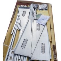 Garage Casetta Box in lamiera zincata 267x172x194 4.35mq Misura l Casina STI