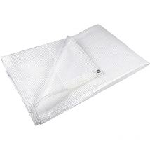 Bâche Filet Avec Oeillets Mt 4 x 6 Blanc - 160 Gr./Mq.