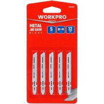 Workpro - Set mit 5 Klingen für T118BF Stichsäge für Metall