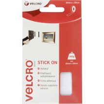 VEL-EC60224 Klettband zum Aufkleben Haft- und Flauschteil (l x b) 500 mm x 20 mm Weiß 0.5 m - Velcro