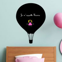 Sticker ardoise tableau noir - stickers muraux adhésif effaçable - ballon - 155x115cm
