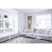 Sticker Autocollant Tigre Photo Réaliste 60x170cm pour Amis des Animaux Décoratif Intérieur/Extérieur