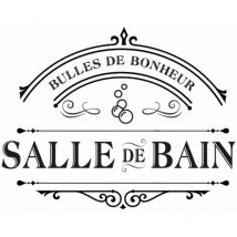 Sticker décoratif de porte Salle de Bain