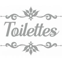 Sticker décoratif de porte toilettes