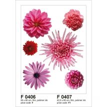 Sticker mural fleurs rose Sanders&sanders