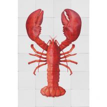 Sticker mural homard rouge Estahome