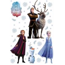 Disney - sticker mural La Reine des neiges bleu, marron et violet