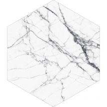 Sticker mural marbre noir et blanc Estahome