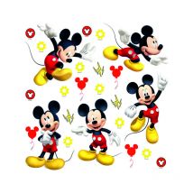 Sticker mural Mickey Mouse rouge et jaune Disney
