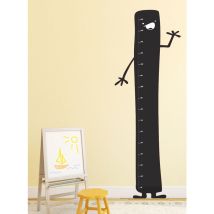 Plage - Sticker Toise Enfant Monstre Rigolo, Autocollant Décoratif Mesure 170 cm x 60 cm